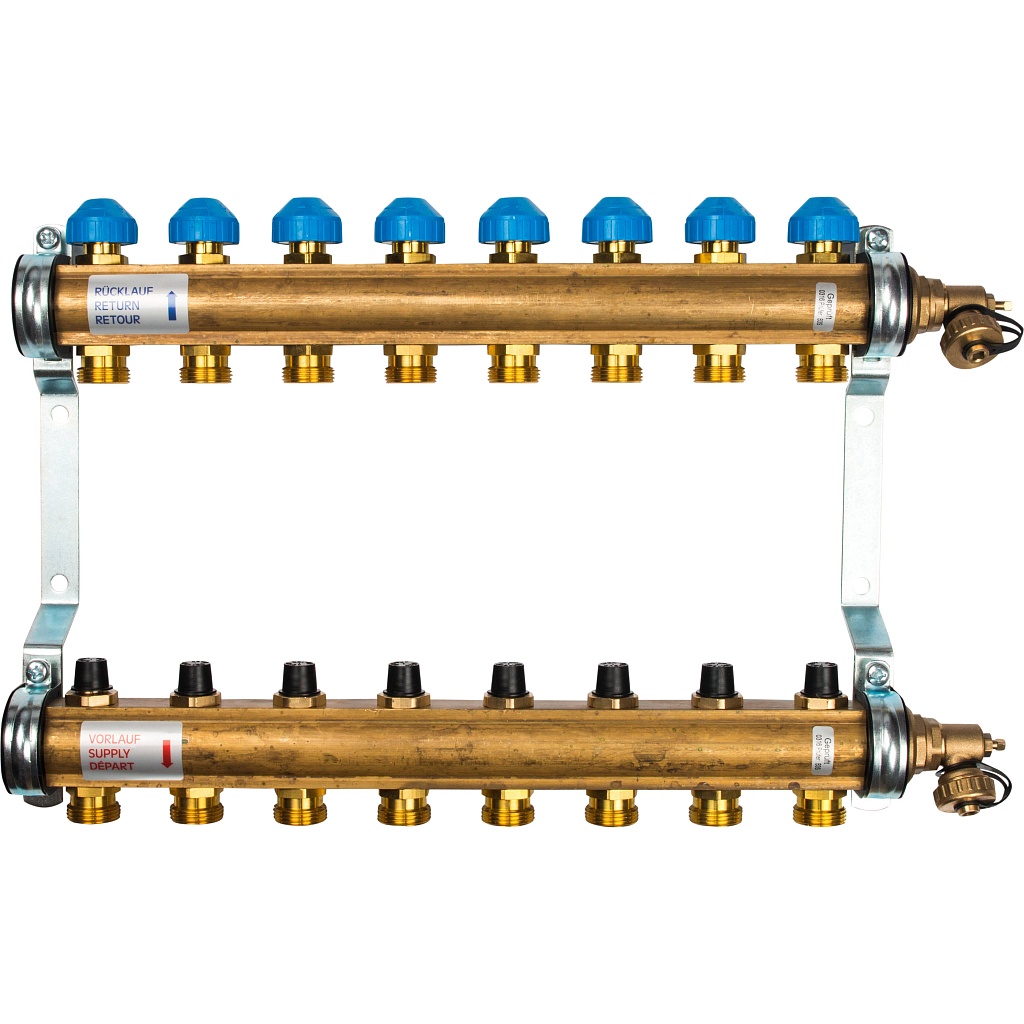Коллектор для теплых полов Watts HKV-8 (20.20.108), 10004184