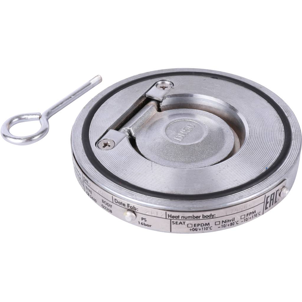 Клапан обратный Tecofi Ду50 Ру16 1/ств стальной межфланцевый стальной, CB5440-0050