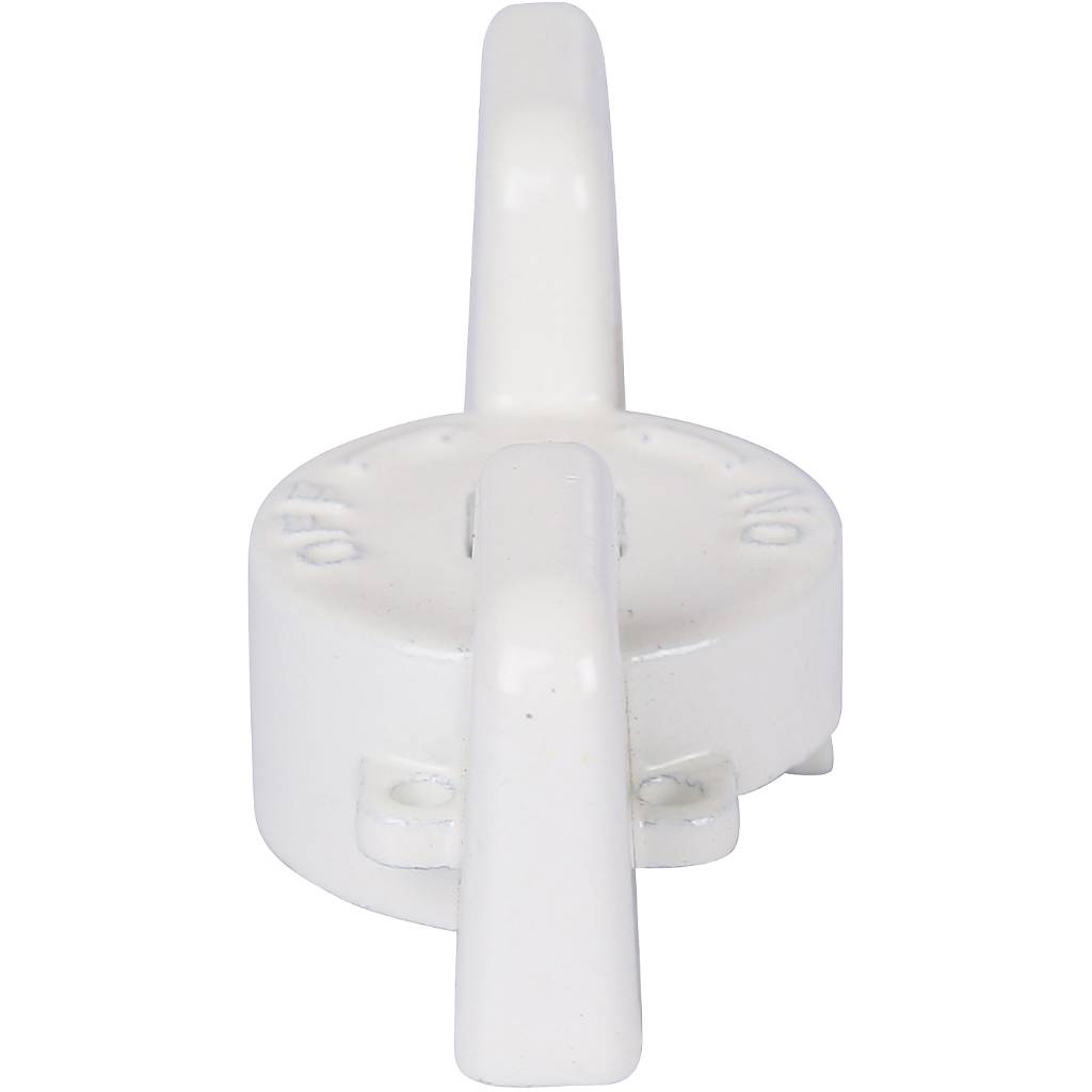 Ручка-бабочка STOUT для шарового крана STOUT 1 - 1 1/4 (Белая), SVB-BUT-1114-01