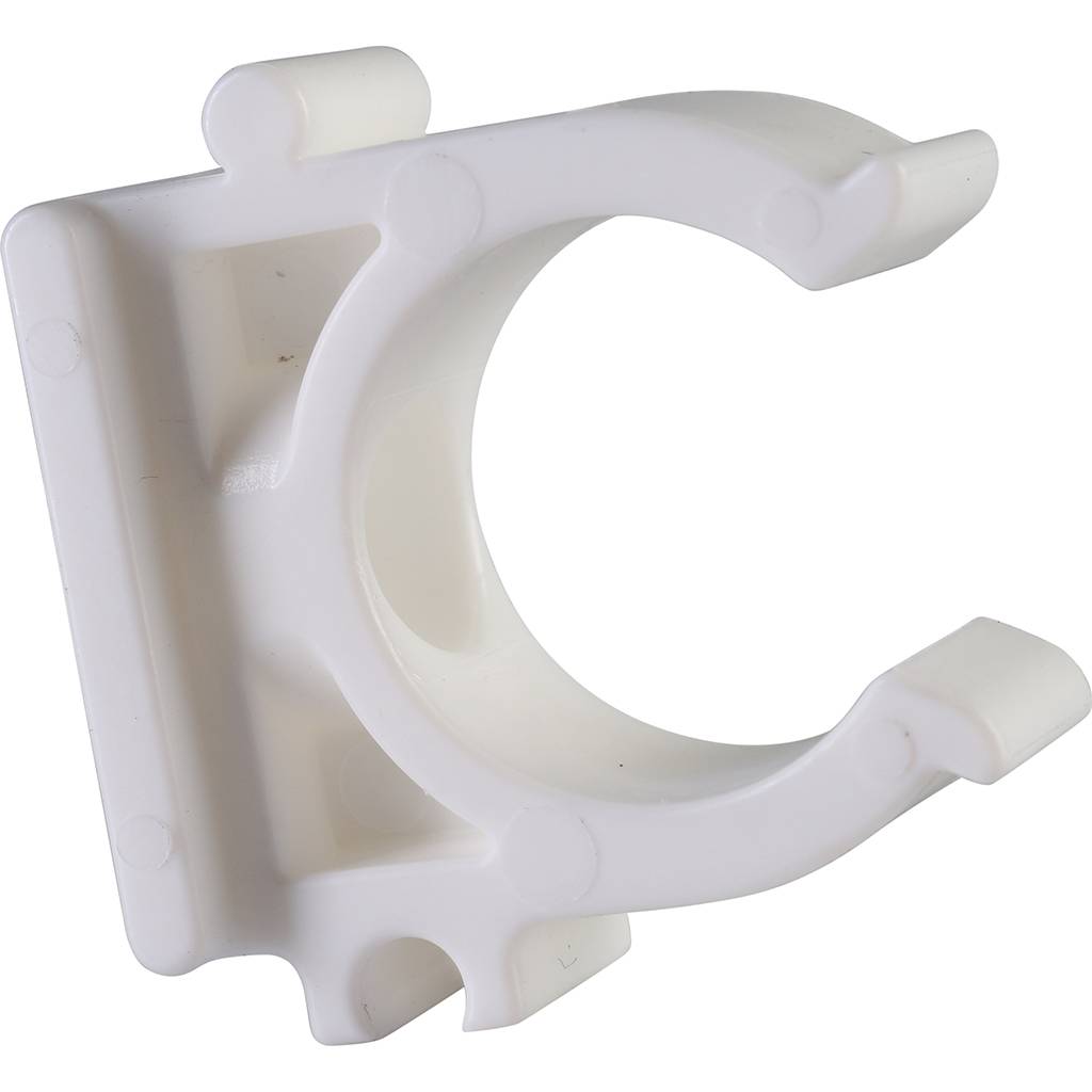 Крепление Политэк d=20 для полипропиленовых труб под сварку (цвет белый), 9000000020