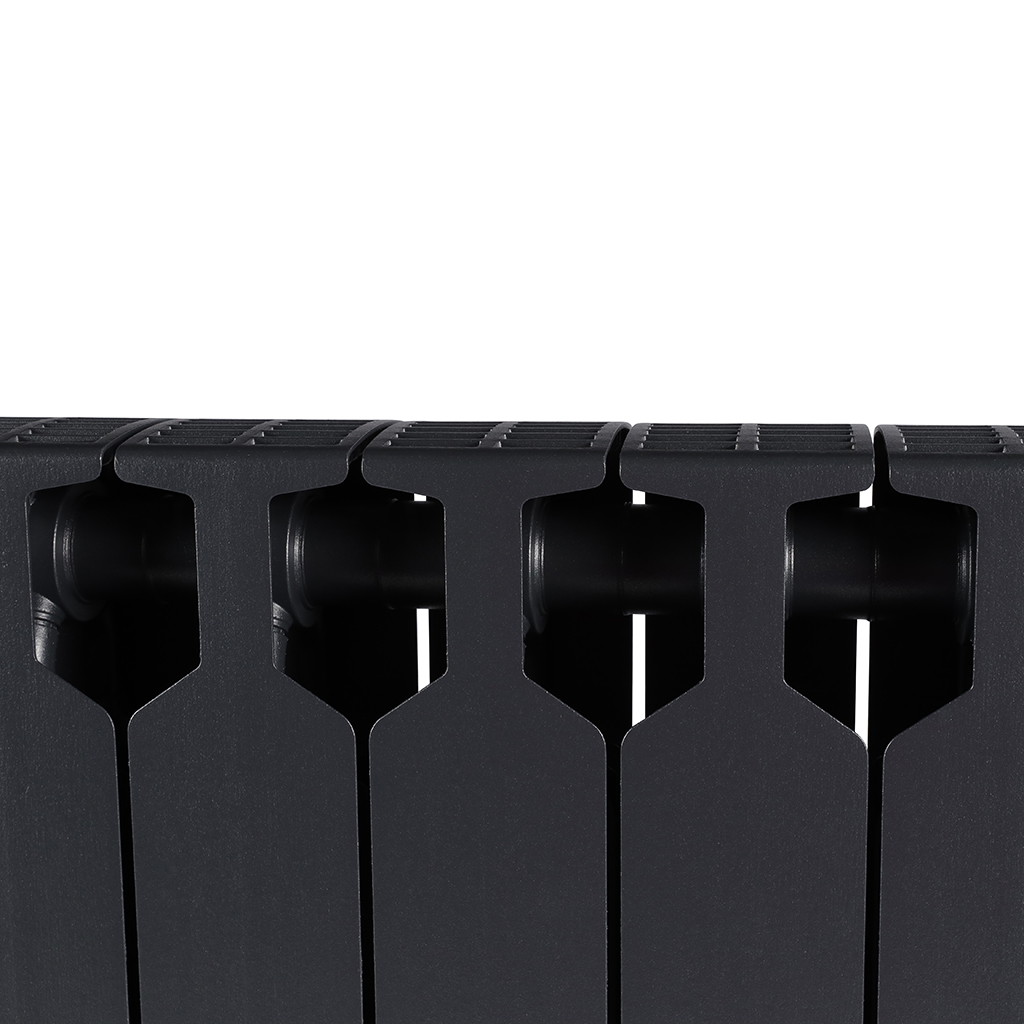 Радиатор биметаллический RIFAR SUPReMO VENTIL 500 SVR 10 секций нижнее правое подключение (Цвет ТИТАН), 4RS50.VR-10-TI