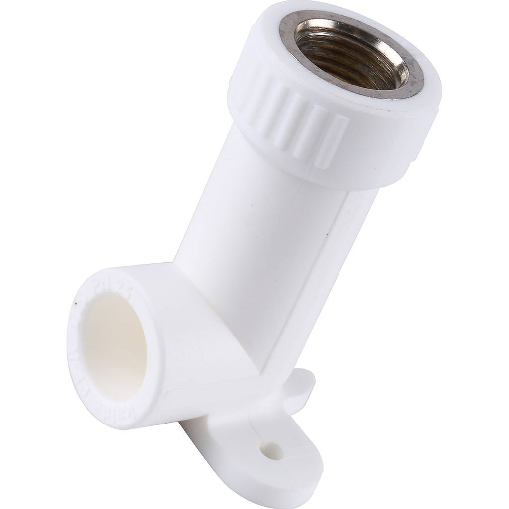 Угольник Kalde удлиненный с креплением для труб (внутр. резьба, 20x1/2 ), 3222-btl-200b00