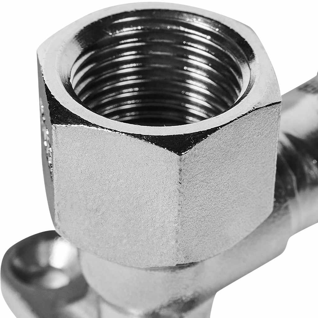 Угольник ROMMER настенный с креплением ВПр-ВР, 15х1/2, из нержавеющей стали прессовой, RSS-1011-001512