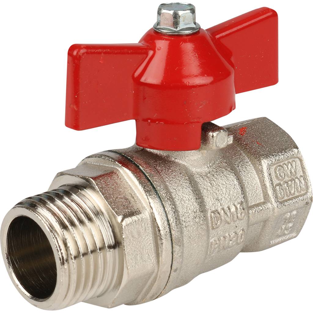 Кран шаровой Itap IDEAL 093 1/2 муфта/резьба полнопроходной (бабочка), 27464S