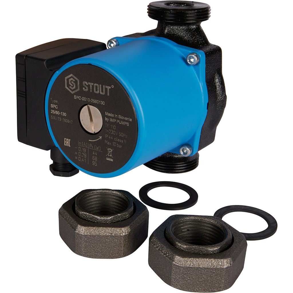 Насос циркуляционный STOUT 25/60-130, SPC-0010-2560130