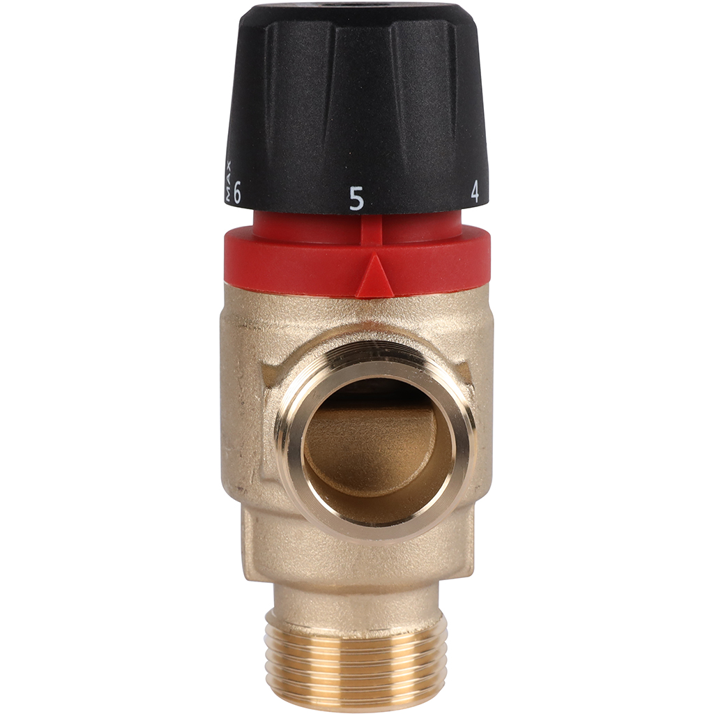 Термостатический смесительный клапан для систем отопления и ГВС ROMMER 3/4 НР 35-60°С KV 1,6 (боковое смешивание), RVM-0122-166020