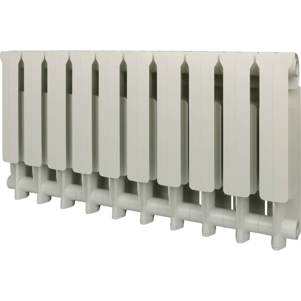 Радиатор алюминиевый Global VOX EXTRA 350 10 секций боковое подключение (белый RAL 9010), 83541