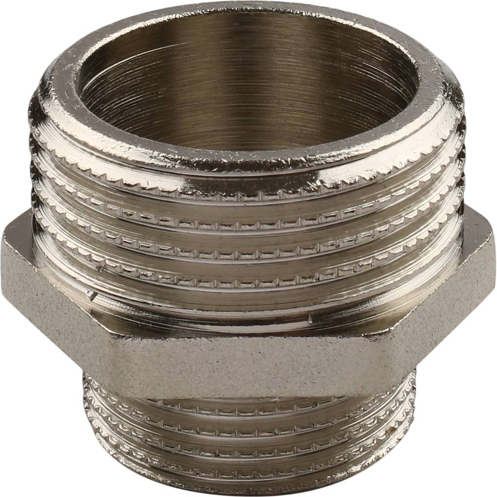 Ниппель HH TIEMME никелированный 1 1/4х1 для стальных труб резьбовой, 1500318