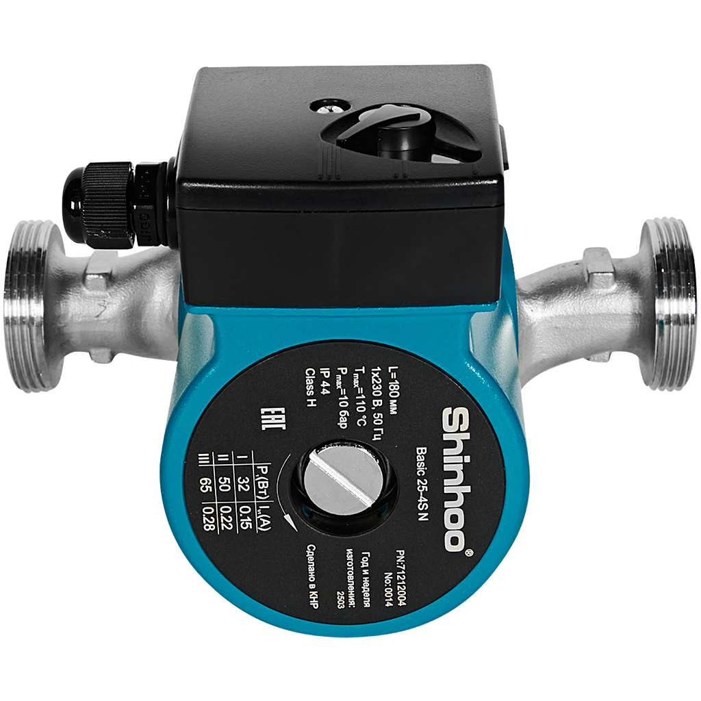 Циркуляционный насос SHINHOO BASIC 25-4S N 180 1x230V