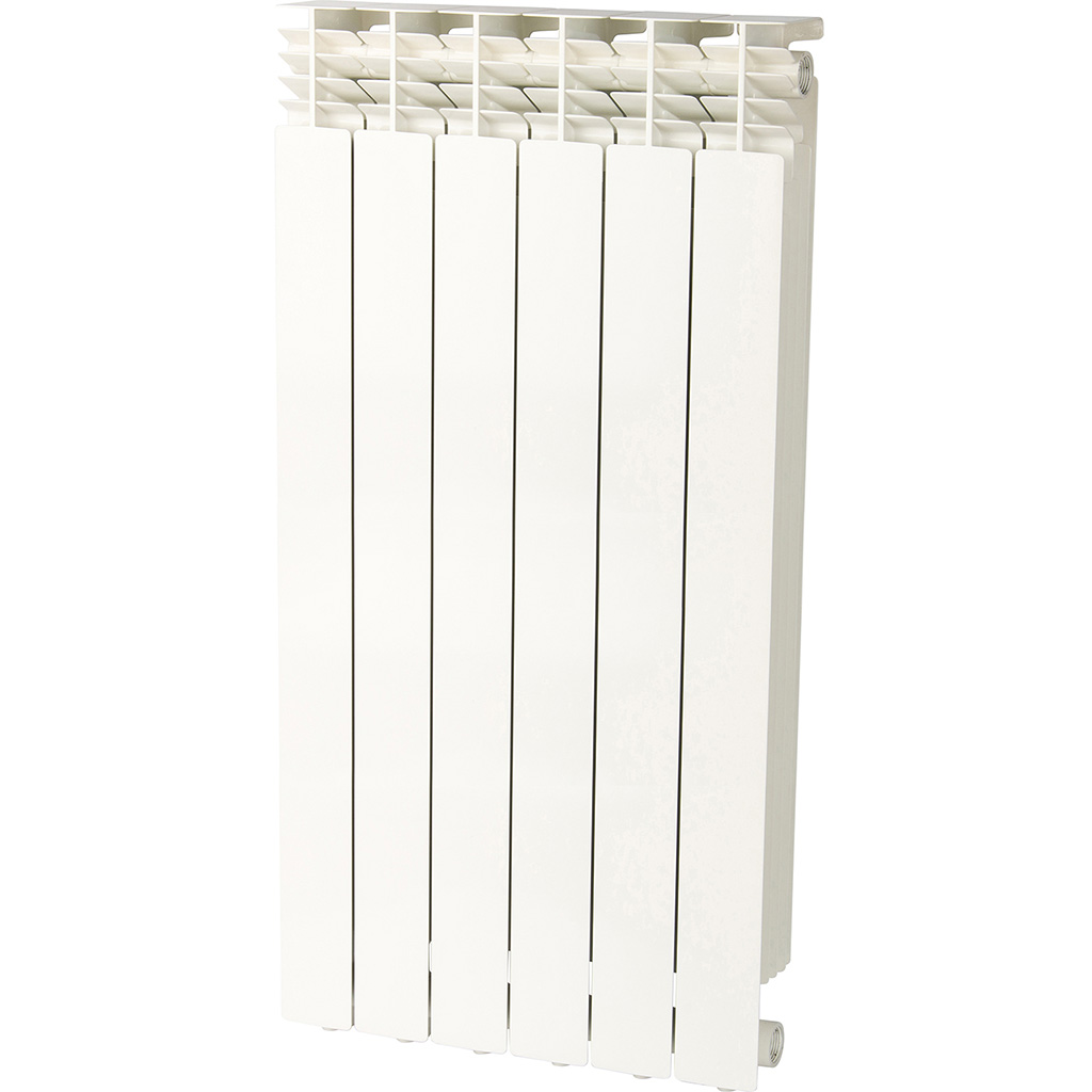 Радиатор алюминиевый Global GL-800/80 10 секций боковое подключение (белый RAL 9010), 2108