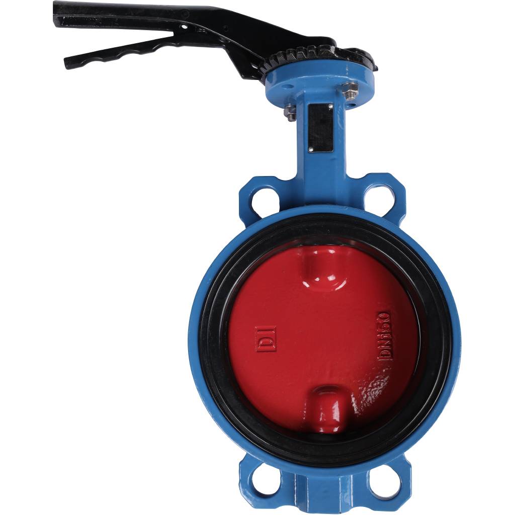 Затвор поворотно-дисковый Tecofi VPI4448 DN 150 PN 16 межфланцевый с ручкой из чугуна EPDM