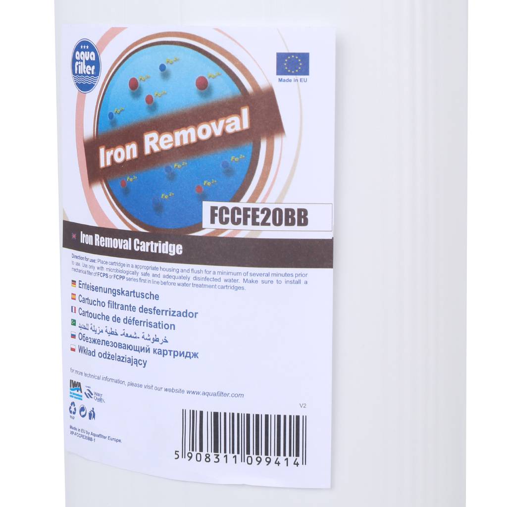 Картридж AquaFilter AQM 20BB для удаления железа, FCCFE20BB