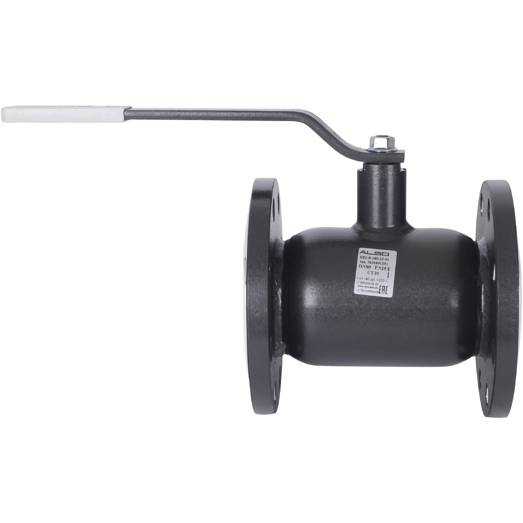 Кран шаровой ALSO КШФ Ду80 Ру 2,5 МПа из Ст.20