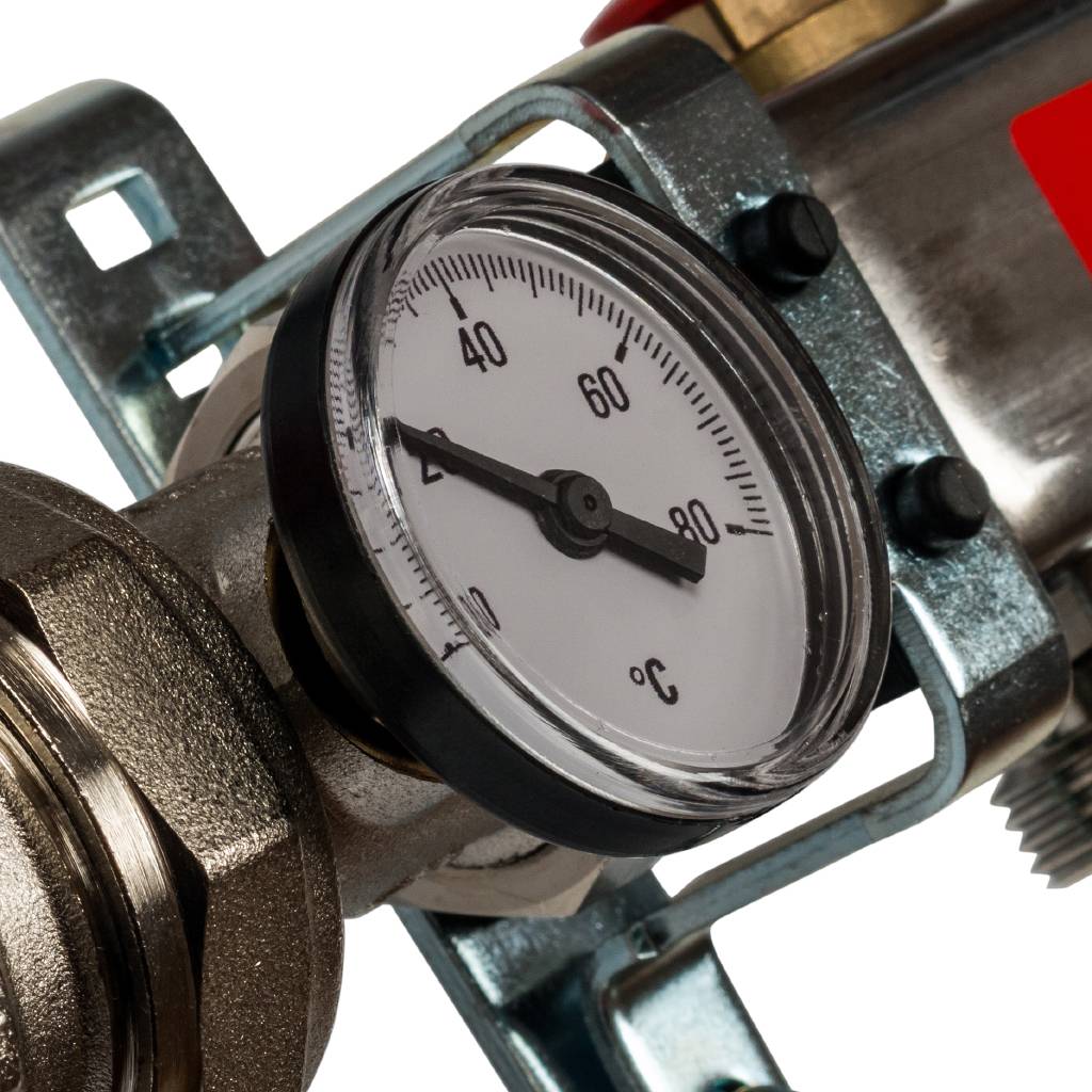 Коллектор из нержавеющей стали в сборе без расходомеров STOUT 7 выходов, SMS 0912 000007