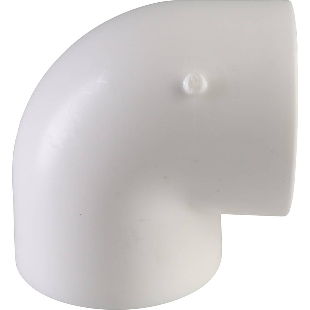 Угольник Политэк d=40 90* для полипропиленовых труб под сварку (цвет белый), 9000000340