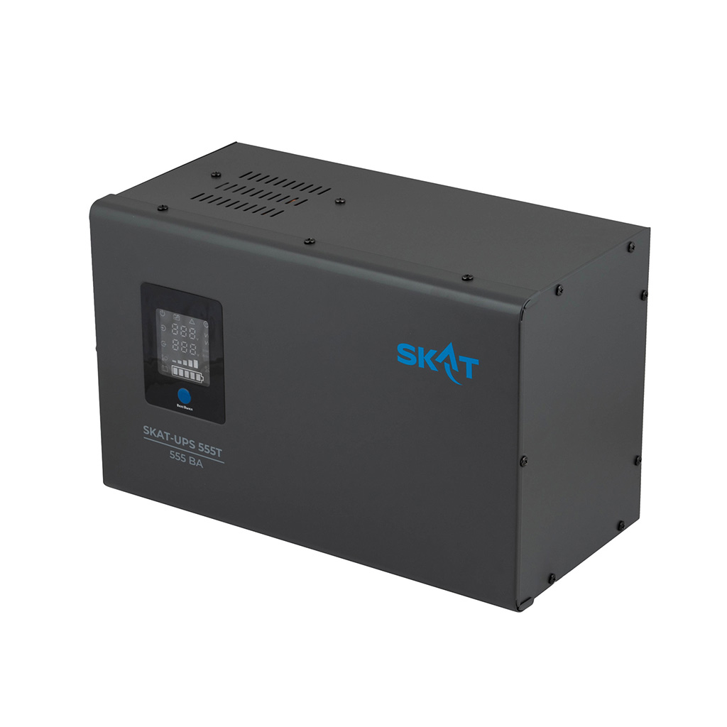 Источник питания Teplocom SKAT-UPS 555T Line-Interactive 220В, 555ВА, работает от 1 внутренней/внешней АКБ, 4545