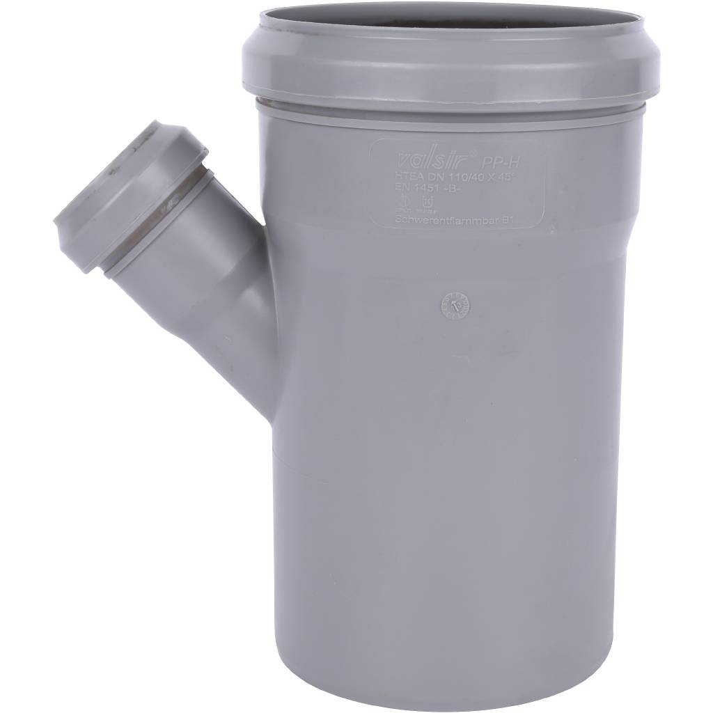 Тройник Sinikon ПП D110/040*45° Valsir, 510025