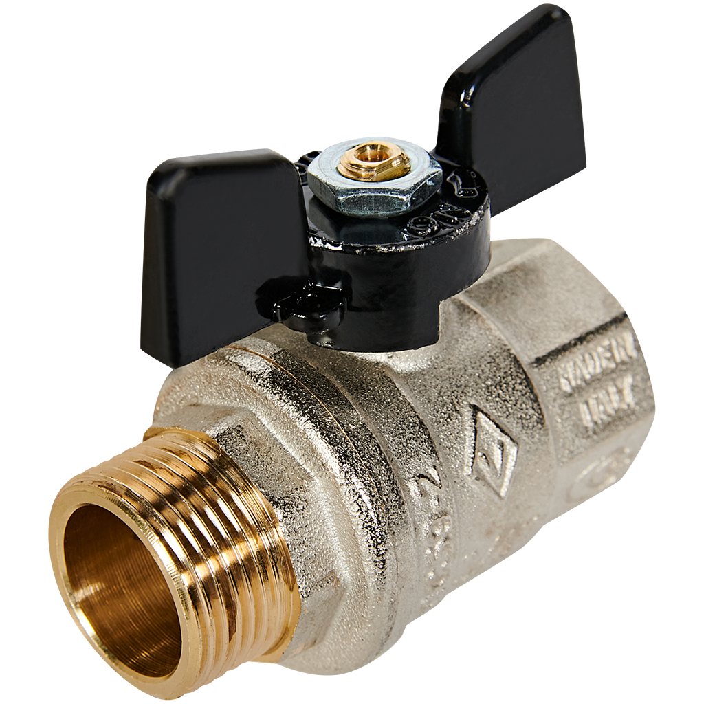 Кран шаровой BUGATTI Oregon (ручка-бабочка) внут-нар резьба 3/4