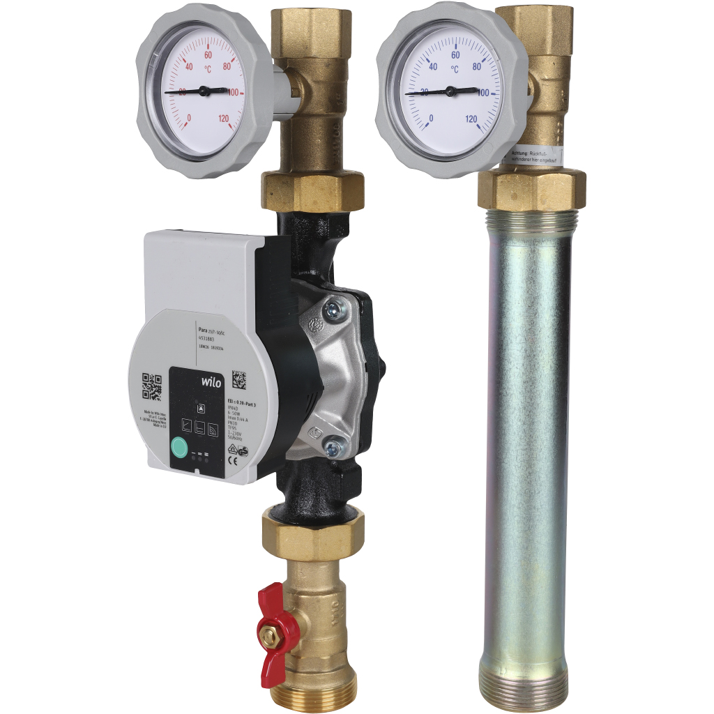 Насосная группа Meibes V-UK 1 с насосом Wilo PARA SC 7.0, без смесителя, подающая линия слева, M66813.36WI
