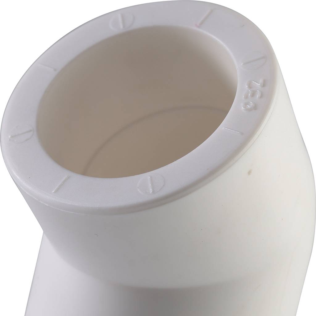 Угольник Политэк d=32 45* для полипропиленовых труб под сварку (цвет белый), 9400003245