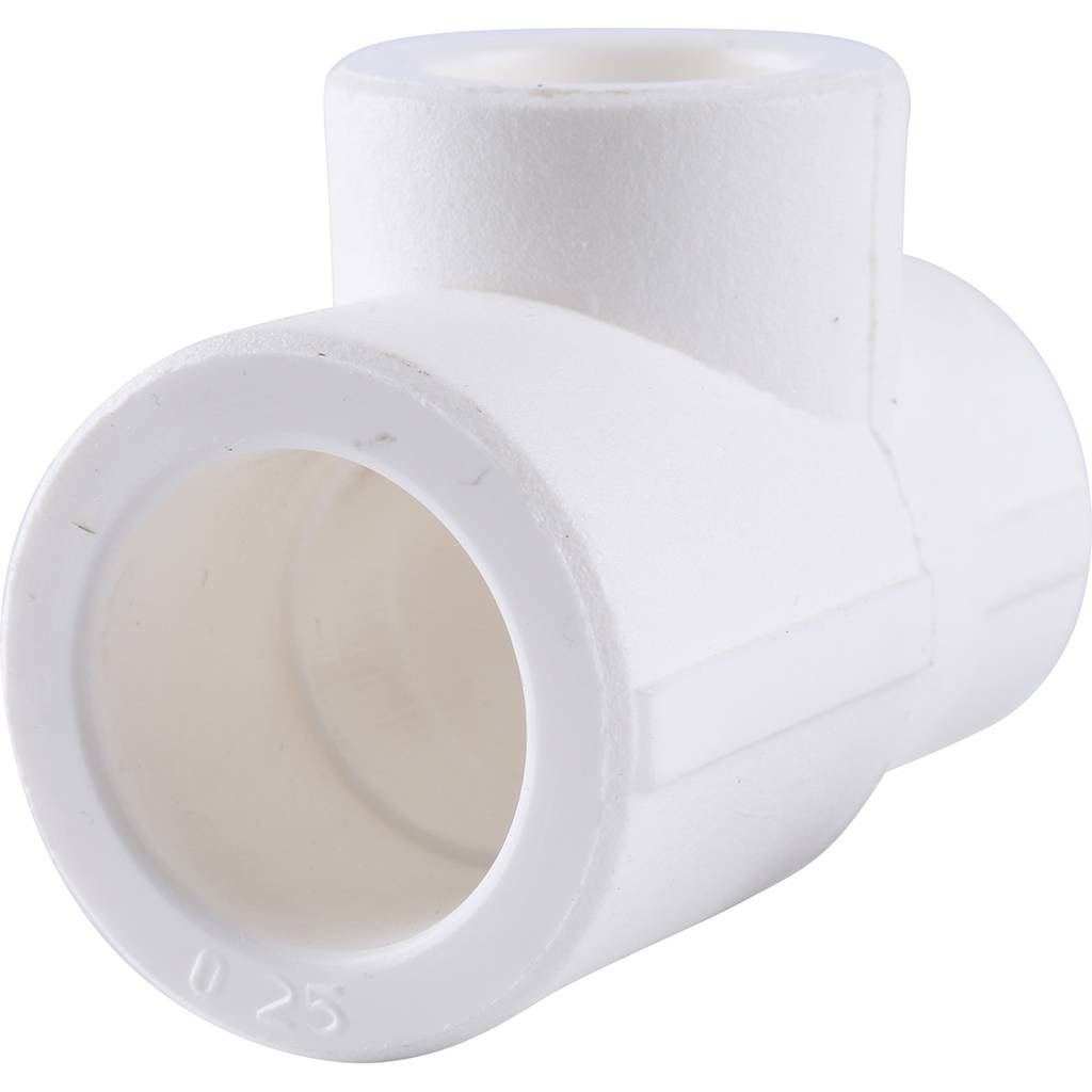 Тройник переходной Kalde 25х20х20 для полипропиленовых труб под сварку (цвет белый), 3212-tio-252020
