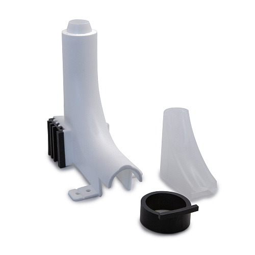 Фиксатор поворота угла тип башмак 16-20х90°,  белый, RTP