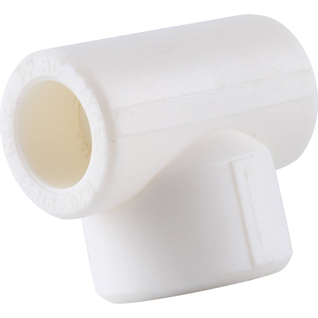 Тройник переходной Kalde 20х25х20 для полипропиленовых труб под сварку (цвет белый), 3212-tio-202520