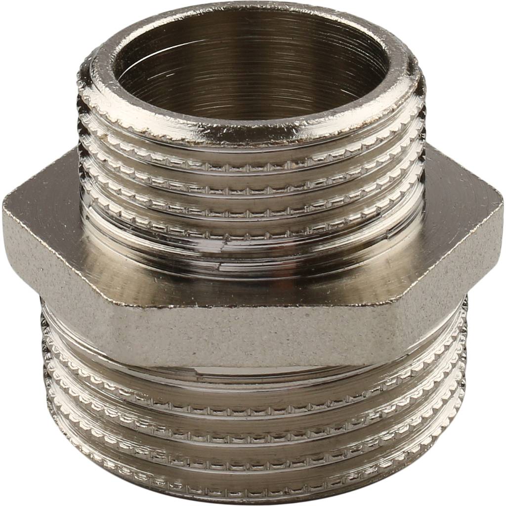 Ниппель HH TIEMME никелированный 1 1/4х1 для стальных труб резьбовой, 1500318