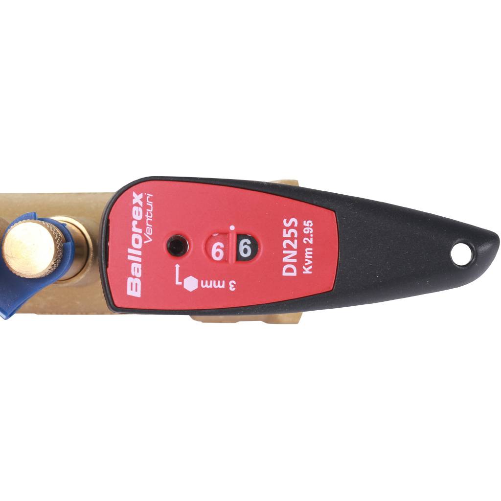 Клапан балансировочный БРОЕН Venturi FODRV DN 025 PN 25 ручной стандартной пропускной способности с дренажем