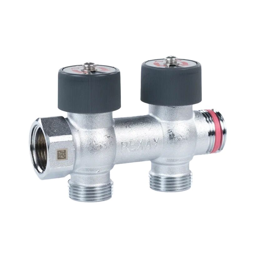 Распределительный коллектор РЕХАУ с плавной регулировкой G 3/4 2 отвода G 3/4