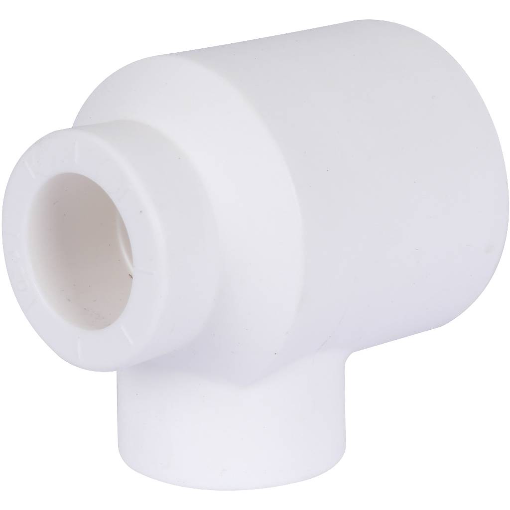 Тройник переходной Политэк 32х20х20 для полипропиленовых труб под сварку (цвет белый), 9300322020