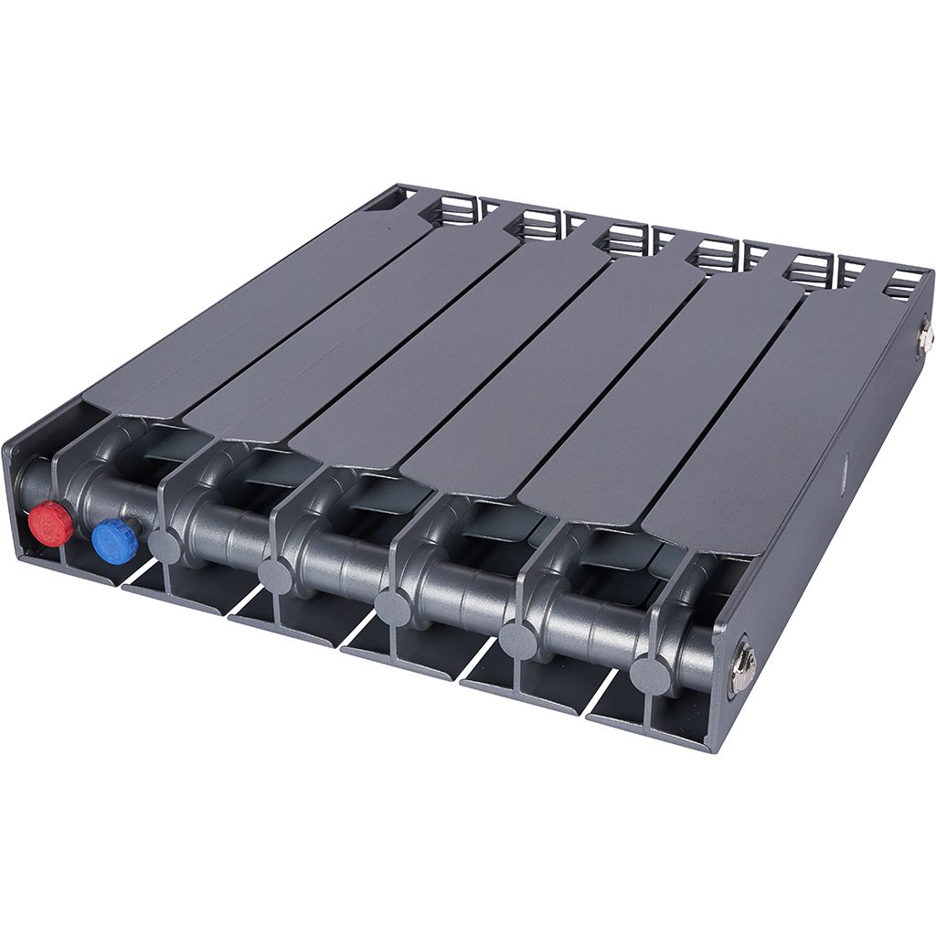 Радиатор биметаллический RIFAR SUPReMO VENTIL 500 SVR 6 секций нижнее правое подключение (Цвет ТИТАН), 4RS50.VR-6-TI