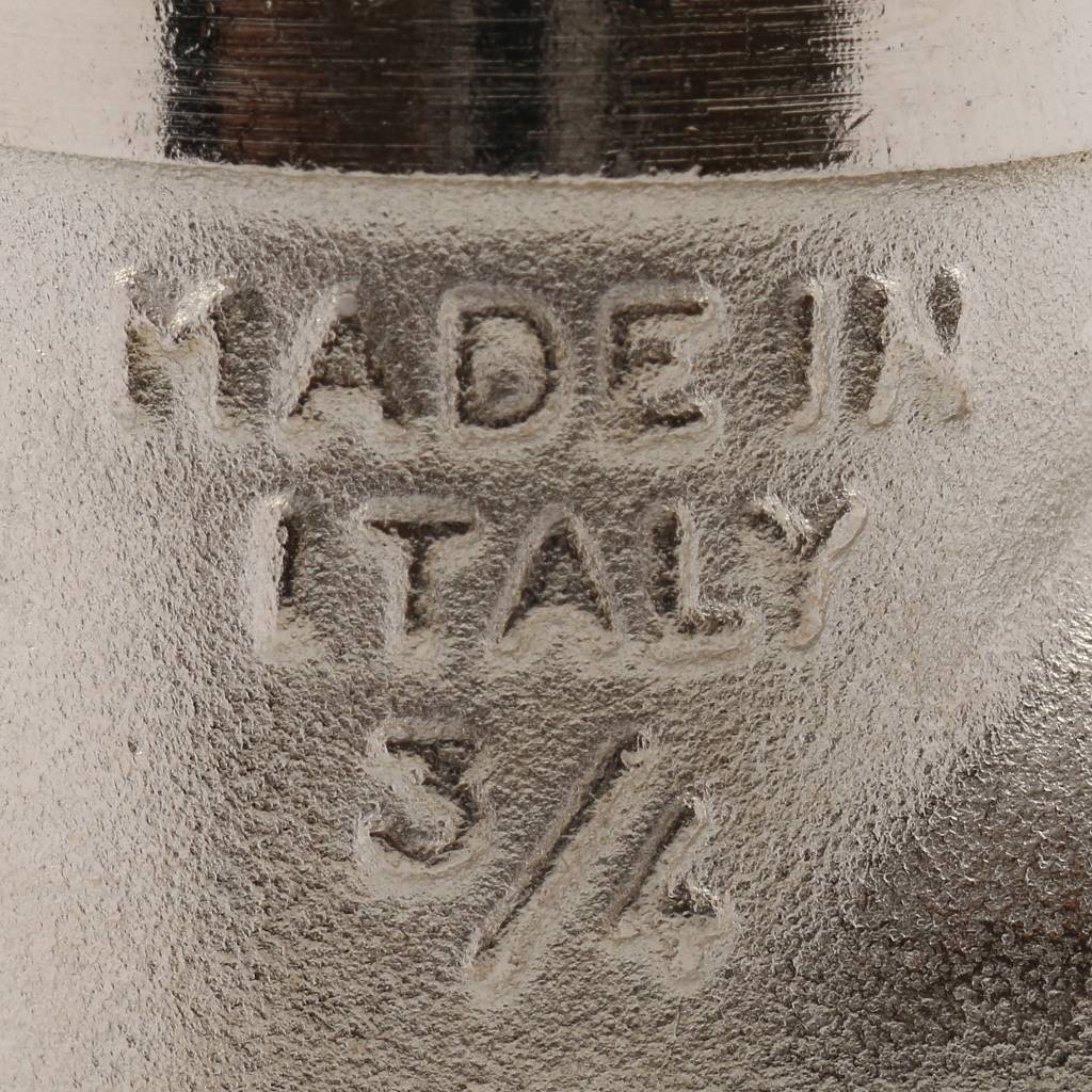 Угольник TIEMME ВВ никелированный 3/4х1/2 для стальных труб резьбовой, 1500347