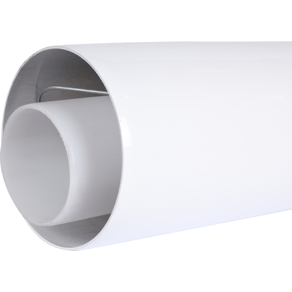 Удлинитель дымохода конденсационный коаксиальный ROMMER D60(п-м)/100(м-п), L500, RCA-8610-000500