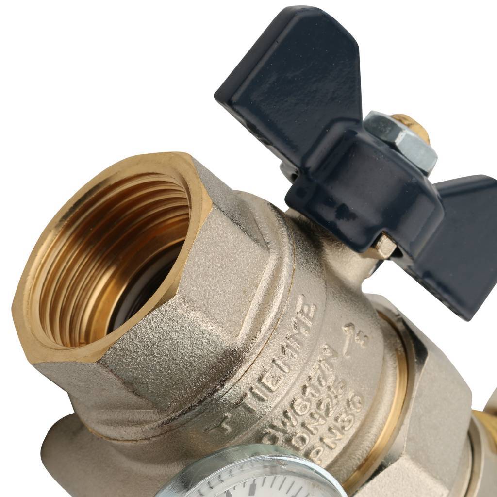 Коллектор в сборе с расходомерами на 5 выходов TIEMME 1х3/4 ЕК