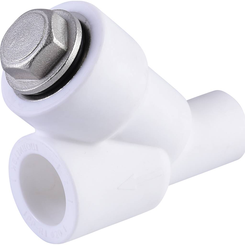 Фильтр Политэк d=20 для полипропиленовых труб под сварку (ВН-НР) (цвет белый), 9100312012