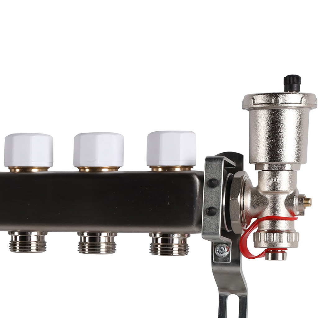 Коллектор из нержавеющей стали в сборе без расходомеров ROMMER 9 выходов, RMS-3210-000009