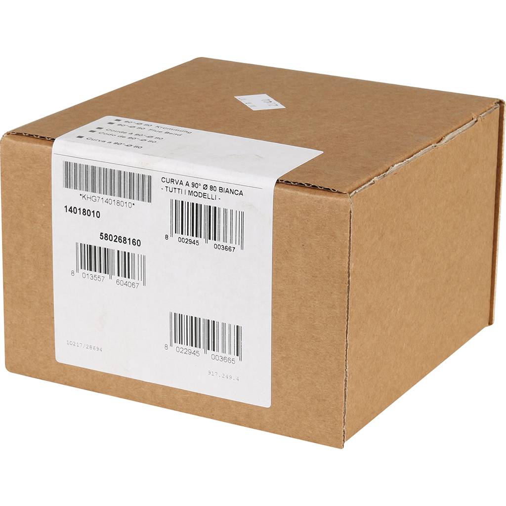 Колено Baxi KHG 90гр. диаметр 80мм, KHG71401801-