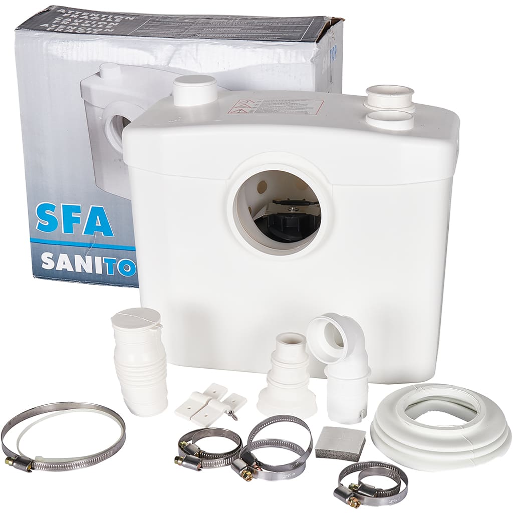 Компактный насос-измельчитель SFA SANITOP, 2 подкл, Tmax-50°C, X10