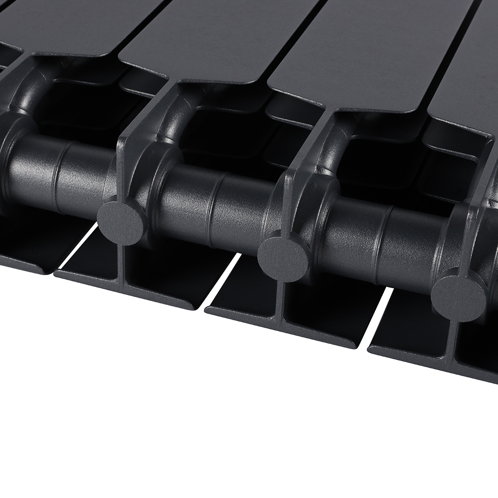 Радиатор биметаллический RIFAR SUPReMO 350 12 секций боковое подключение (Цвет ТИТАН), 4RS35-12-TI