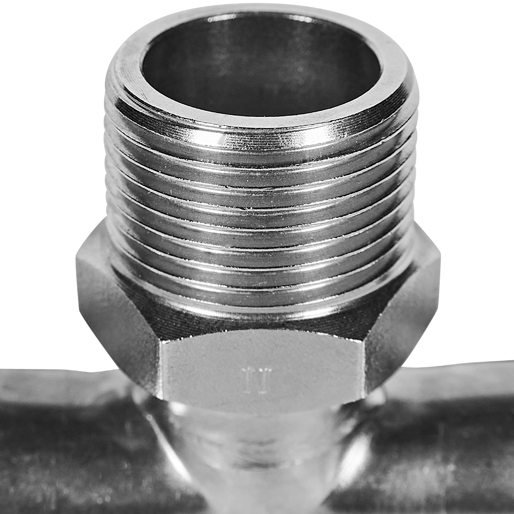 Тройник-переходник-НР ROMMER 18х3/4 из нержавеющей стали прессовой