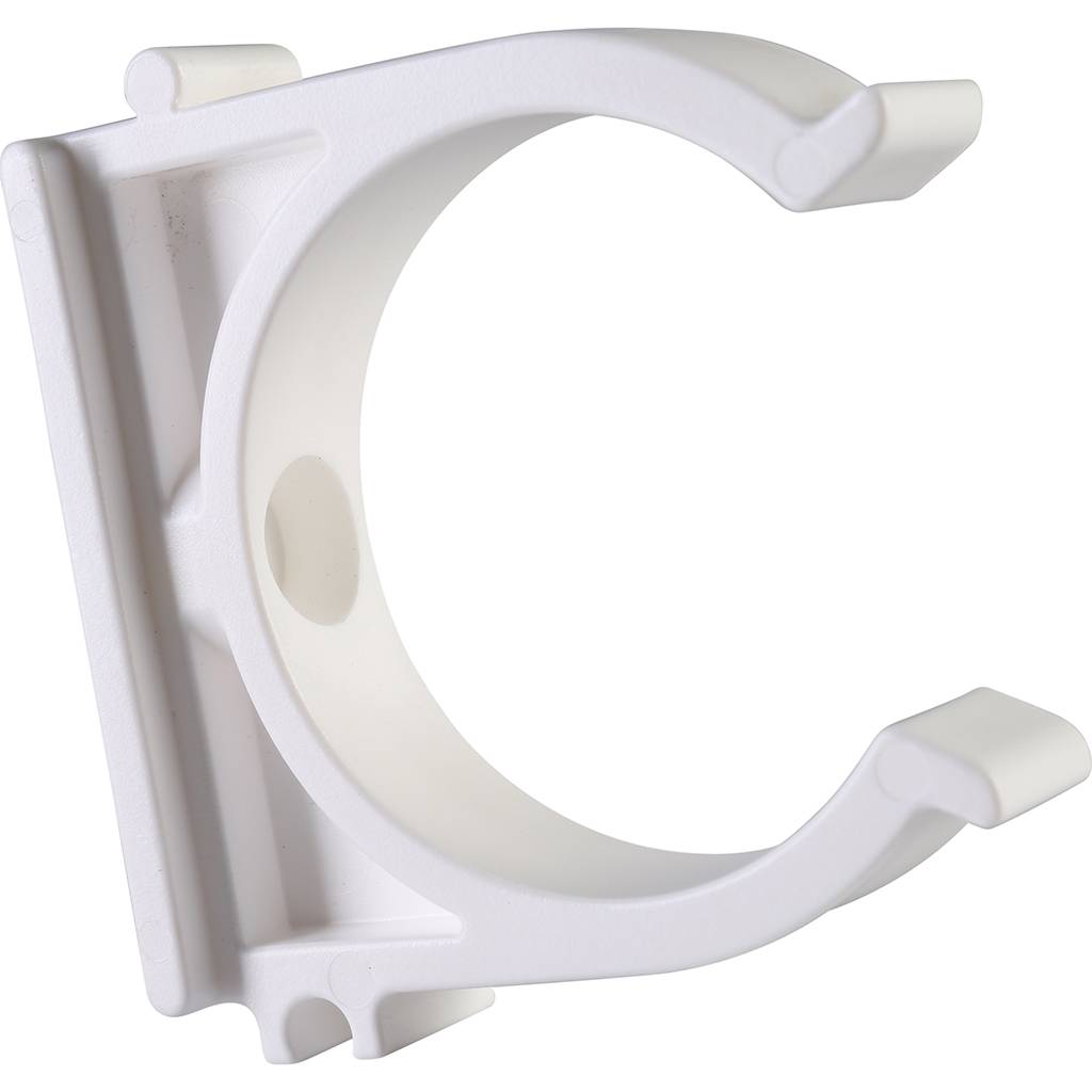 Крепление Политэк d=40 для полипропиленовых труб под сварку (цвет белый), 9000000040