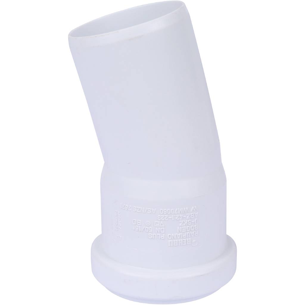 Отвод РЕХАУ RAUPIANO PLUS диам. 50 на 15°, 11210941003