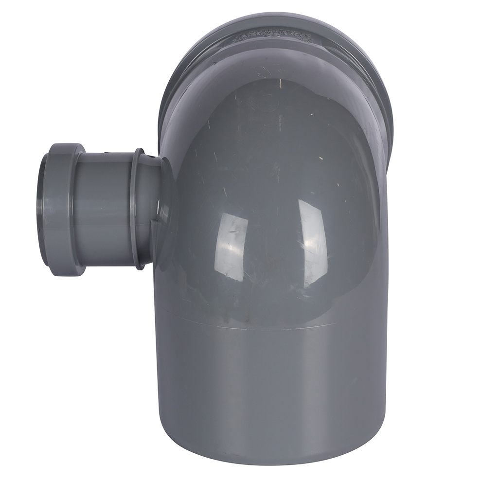 Отвод Политэк 110х90 с выходом 50 правый, 300111050П