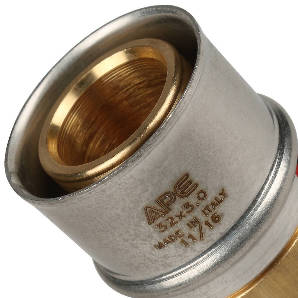 Муфта STOUT соединительная равнопроходная 32х32 для металлопластиковых труб прессовой, SFP-0003-003232