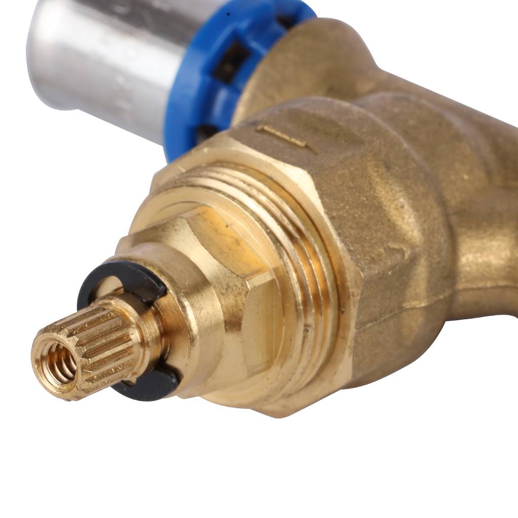 Вентиль APE с хромированной ручкой 16х16 для металлопластиковых труб прессовой, ARL6000110