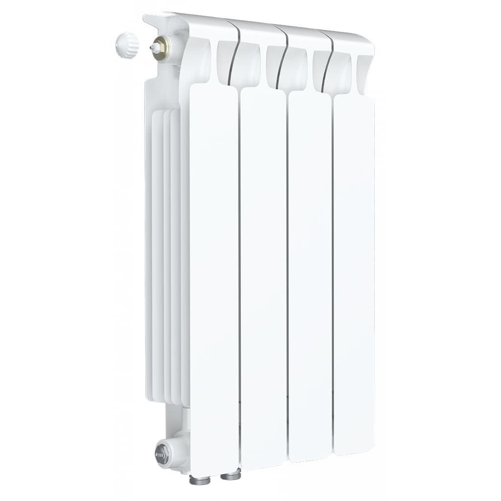 Радиатор биметаллический RIFAR MONOLIT VENTIL 500 MVR 5 секций нижнее правое подключение (белый RAL 9016), 3RM50.VR-5