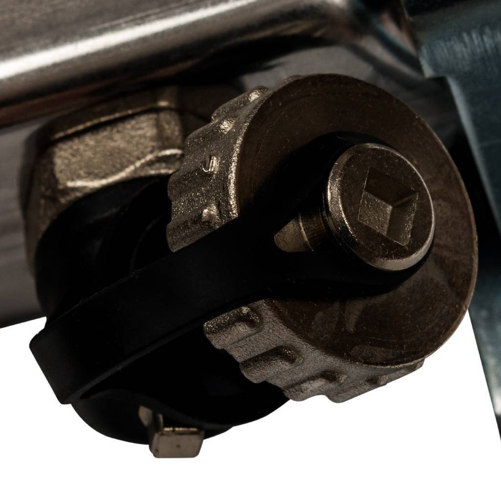 Коллектор из нержавеющей стали без расходомеров, с клапаном вып. воздуха и сливом STOUT 6 выходов