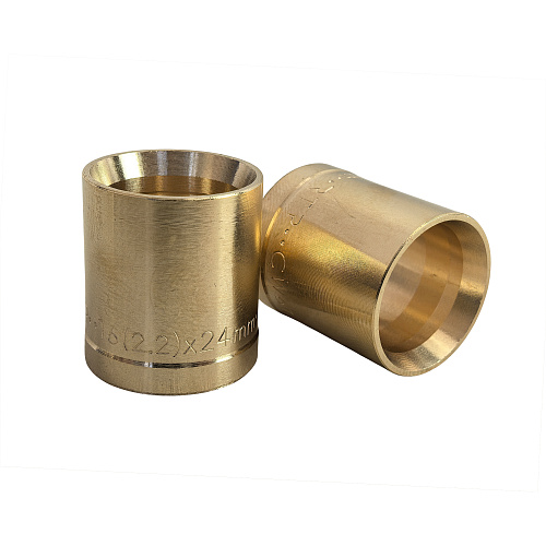 Гильза аксиальная, латунь,16, желтый, RTP