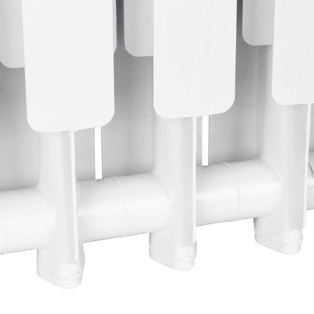 Радиатор алюминиевый STOUT Bravo 500 11 секций боковое подключение RAL9010, SRA-0110-050011